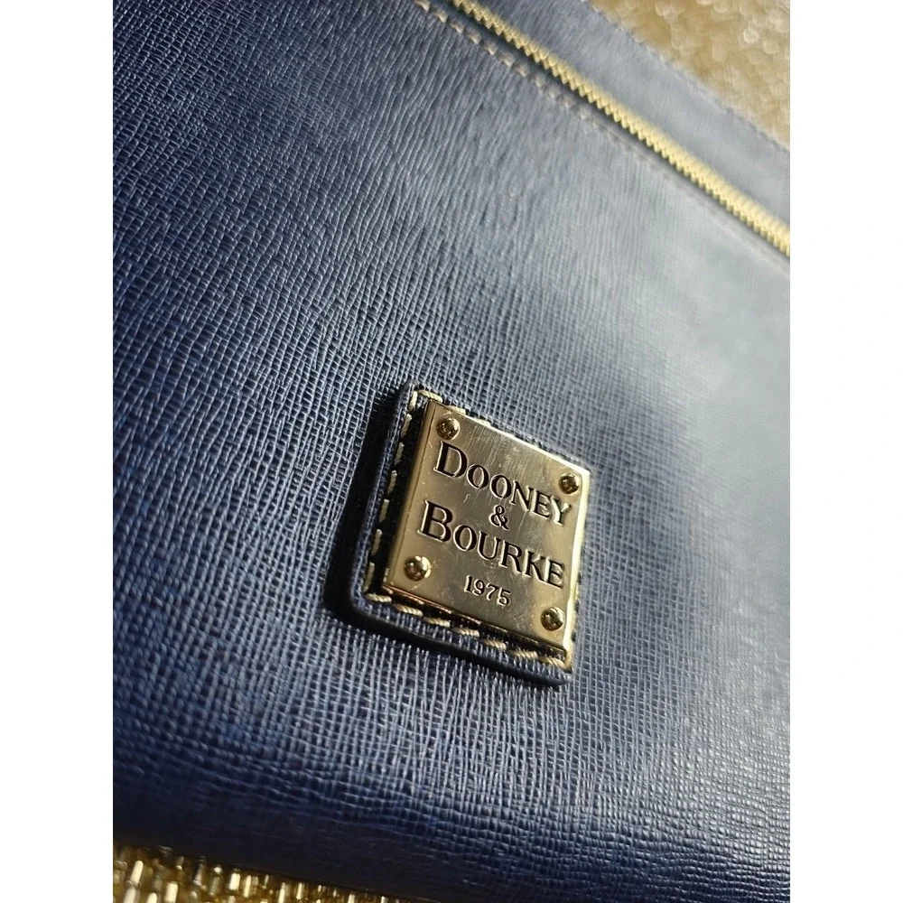 Dooney & Bourke Marine Blue Leather‎ Patsy Slim Shoulder Crossbody